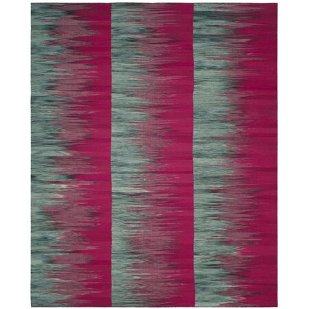 Safavieh Kilim Large Rectangle Area Rug, Fuchsia and Charcoal - 8 x 10 ft. KLM819D-8